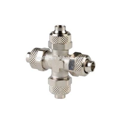 Metal Brass Pneumatic Rapid Fittings for plastic tubes